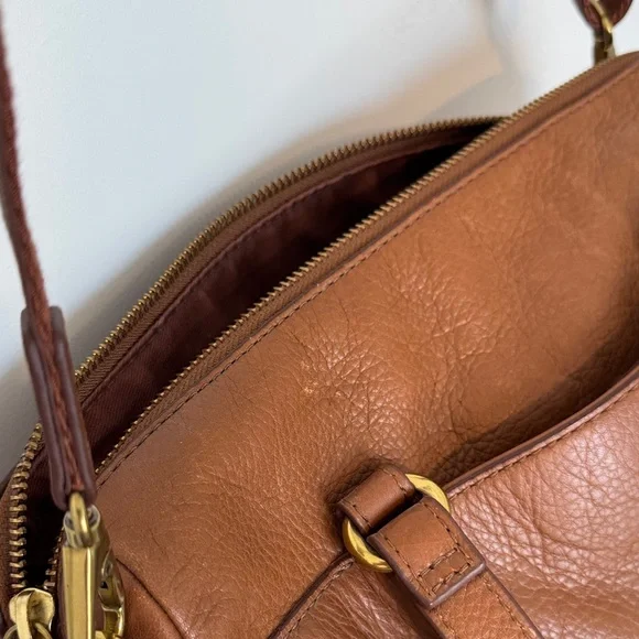 Fossil Leather Satchel - Picture 12 of 14